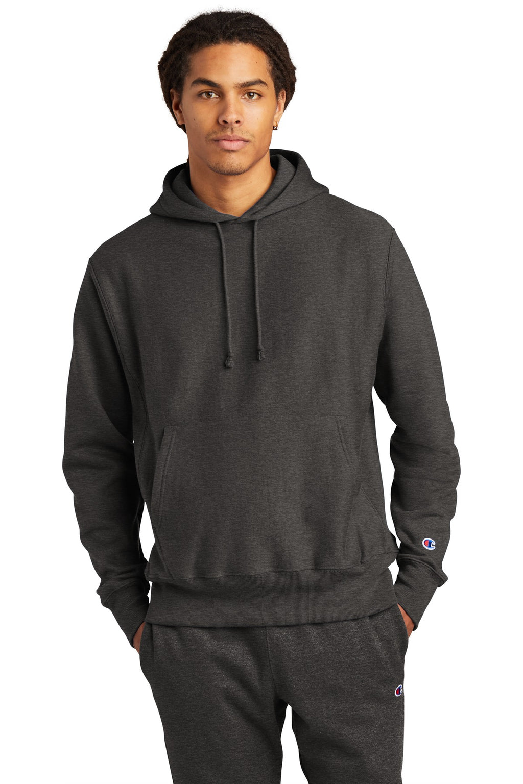 Custom Logo Champion  ®   Reverse Weave  ®   Hooded Sweatshirt S101