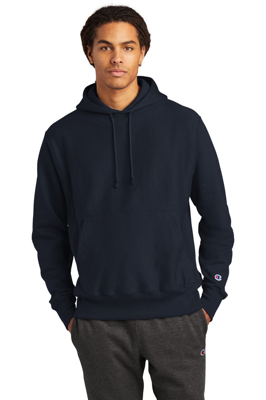 Custom Logo Champion  ®   Reverse Weave  ®   Hooded Sweatshirt S101