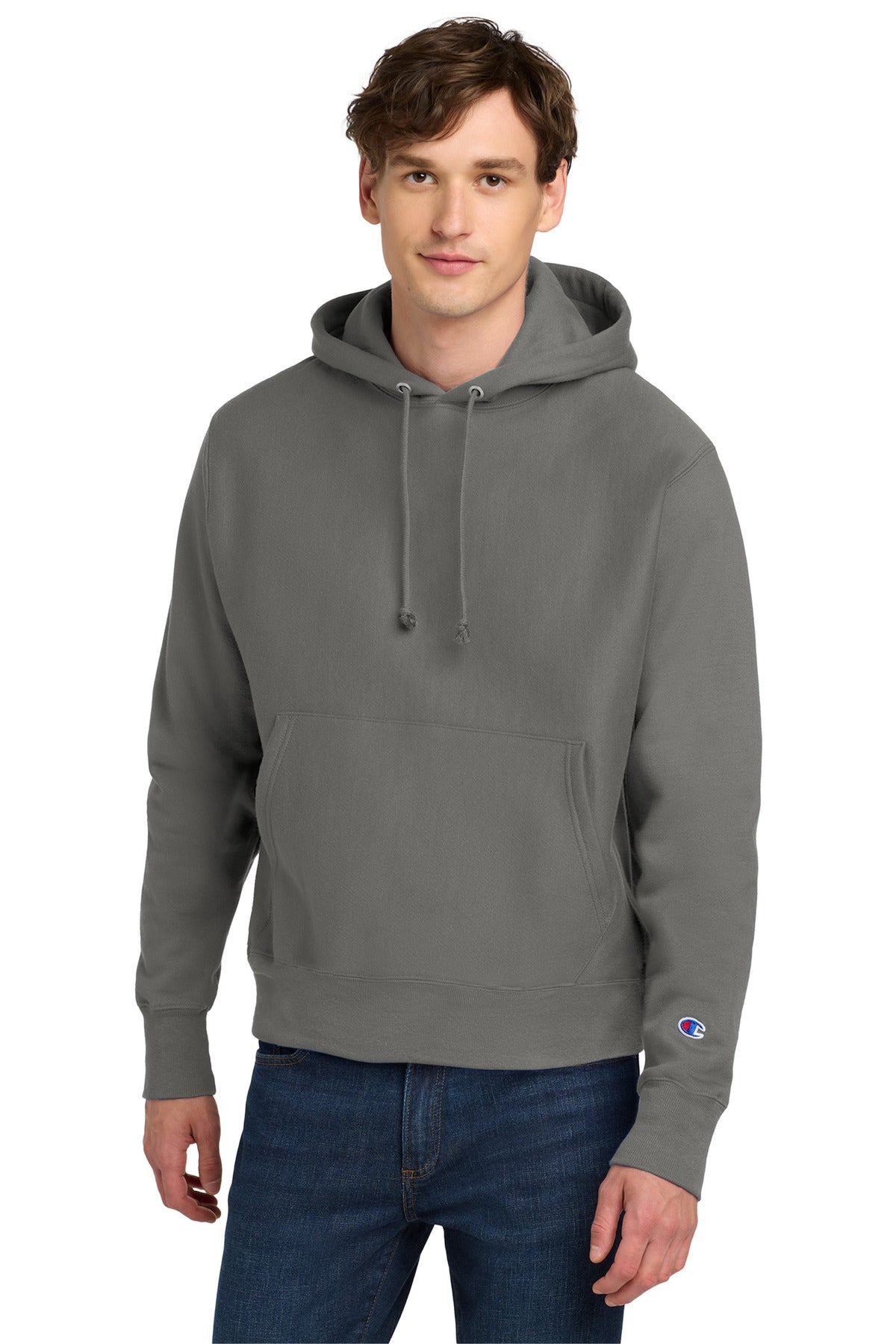 Custom Logo Champion  ®   Reverse Weave  ®   Hooded Sweatshirt S101
