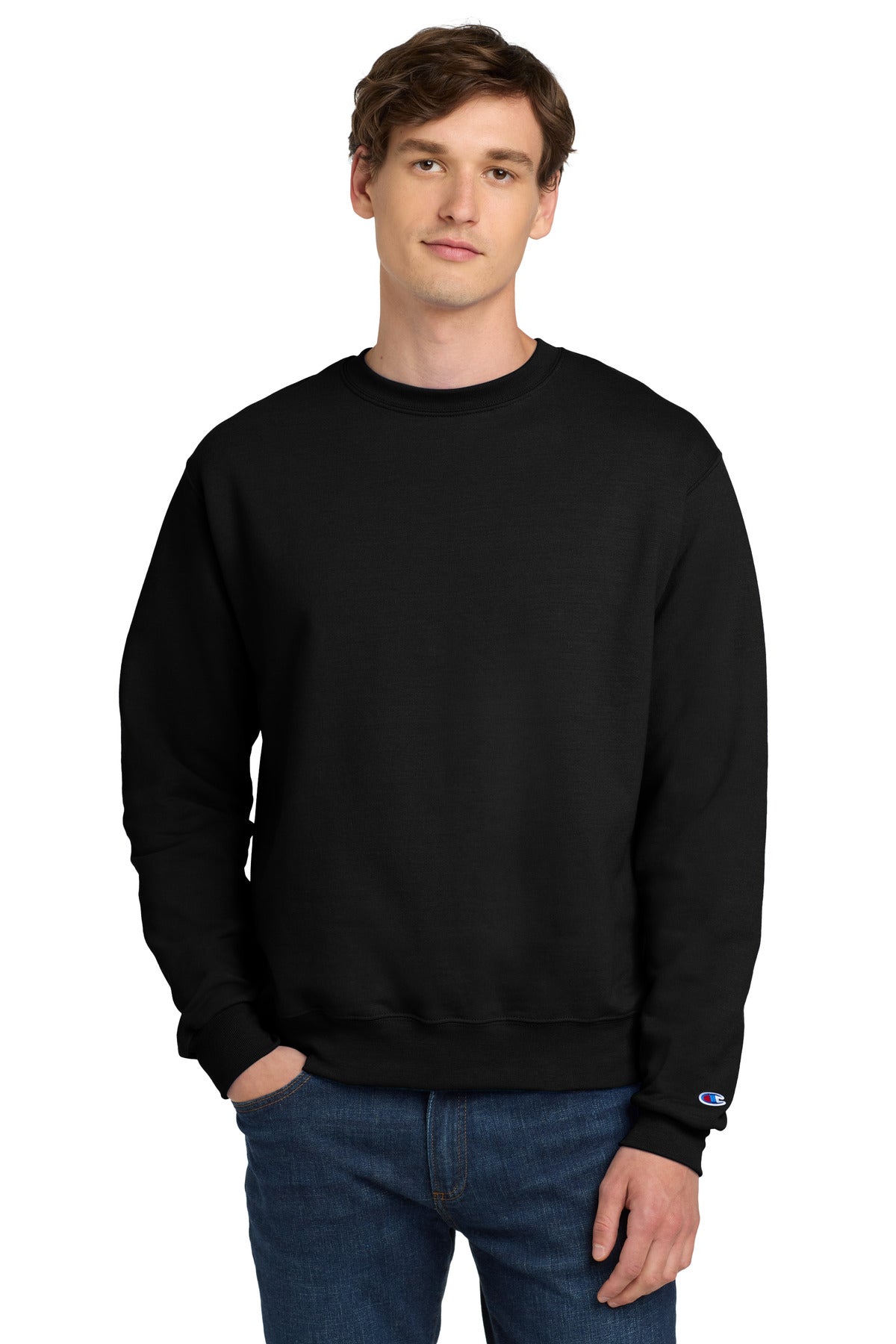 Custom Logo Champion ®   Powerblend ®  Crewneck Sweatshirt. S6000