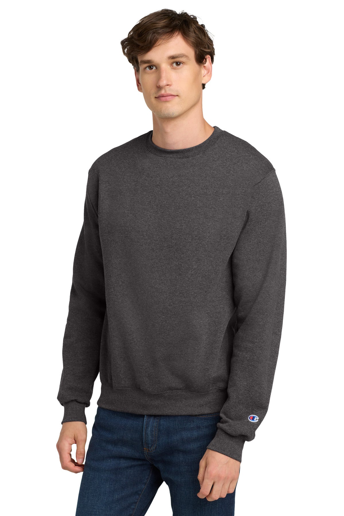 Custom Logo Champion ®   Powerblend ®  Crewneck Sweatshirt. S6000