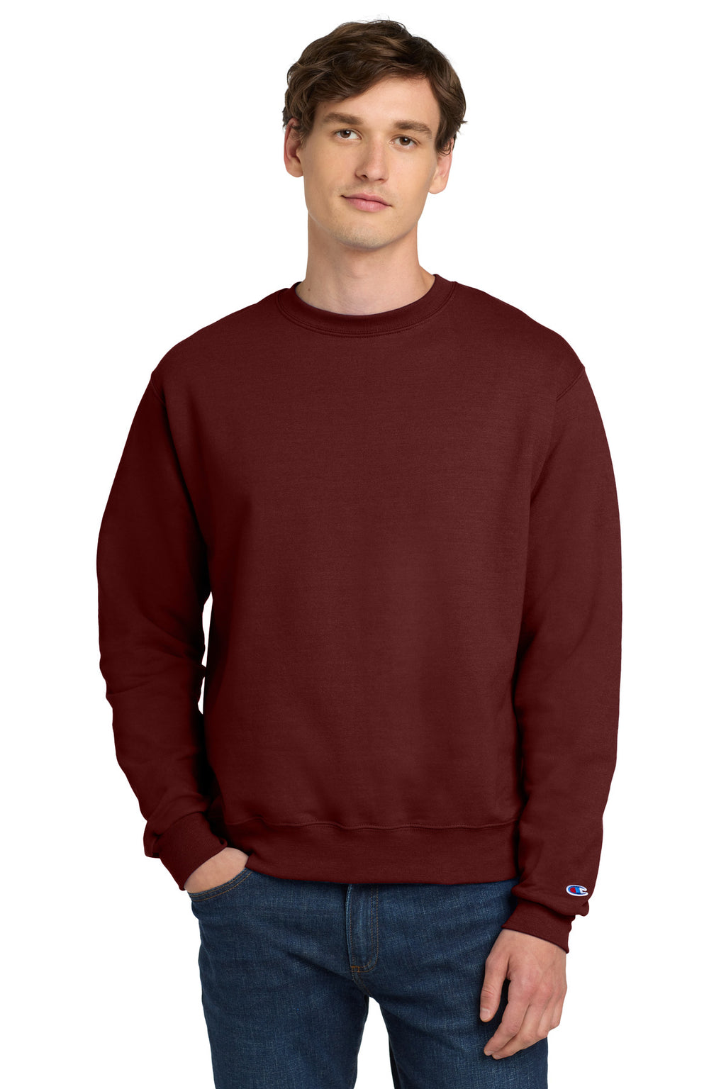 Custom Logo Champion ®   Powerblend ®  Crewneck Sweatshirt. S6000