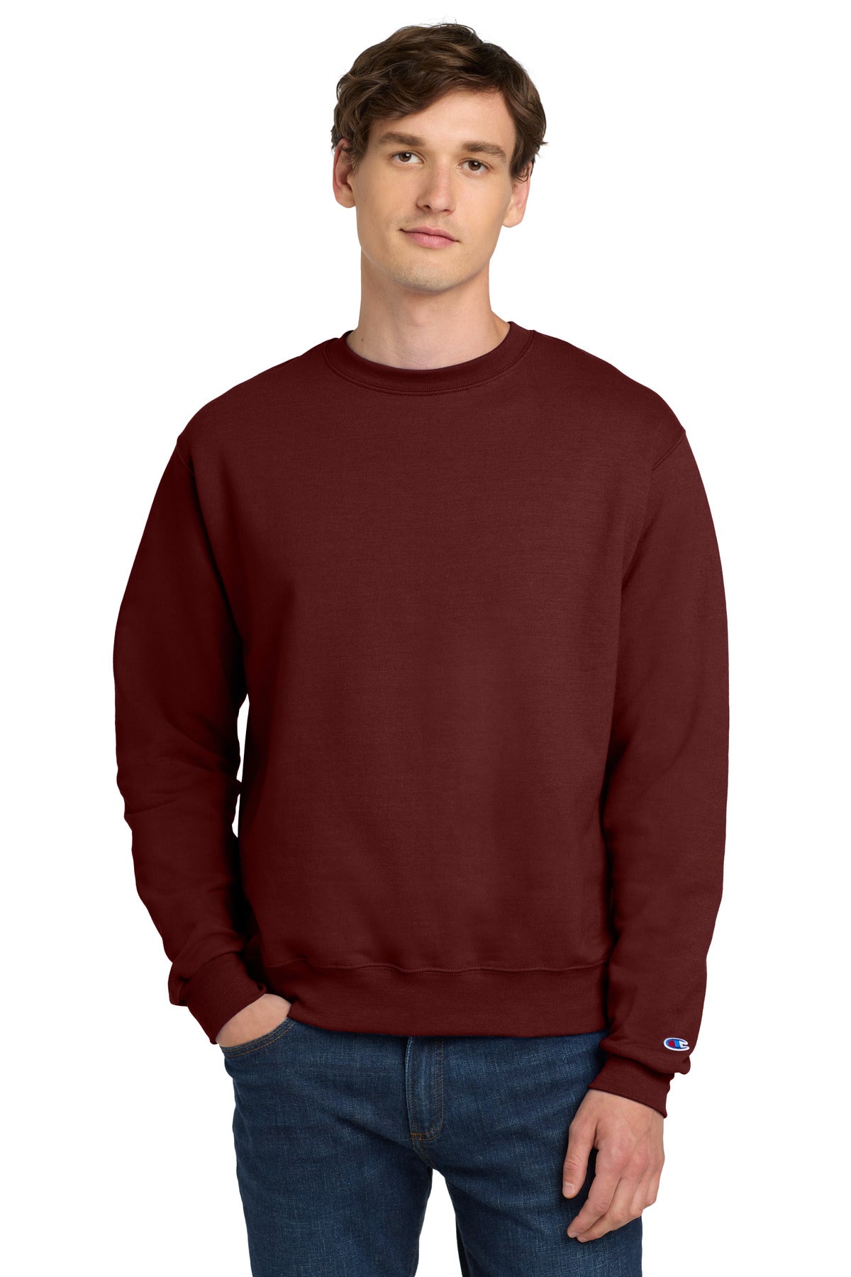 Custom Logo Champion ®   Powerblend ®  Crewneck Sweatshirt. S6000