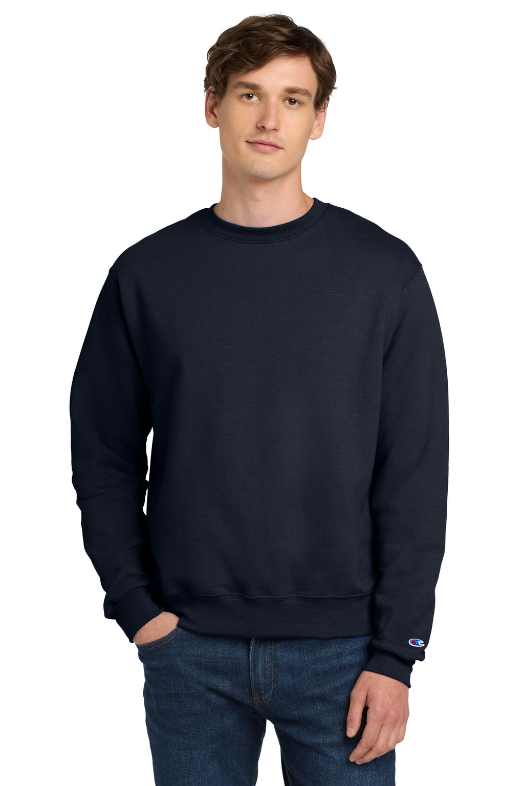 Custom Logo Champion ®   Powerblend ®  Crewneck Sweatshirt. S6000