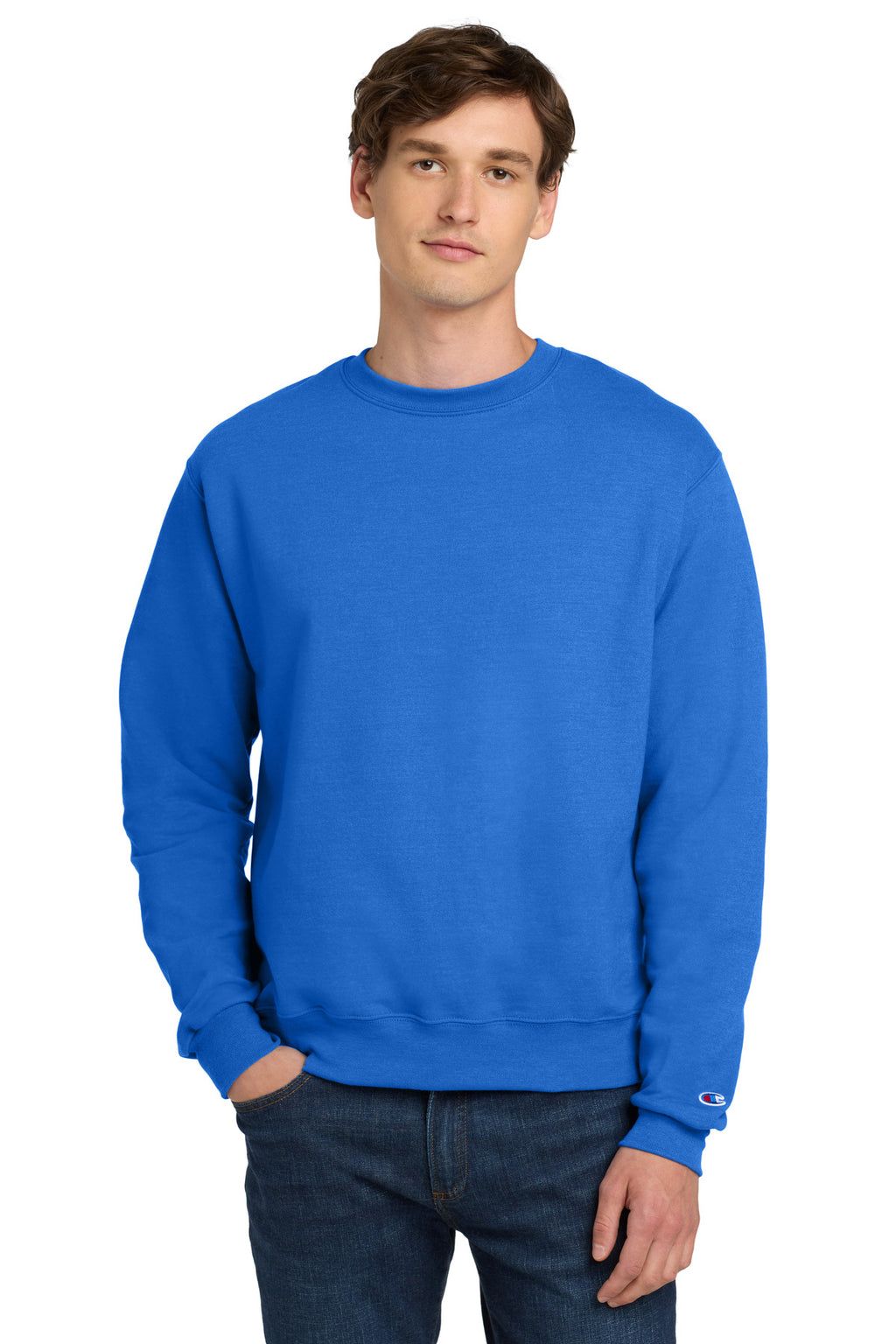 Custom Logo Champion ®   Powerblend ®  Crewneck Sweatshirt. S6000