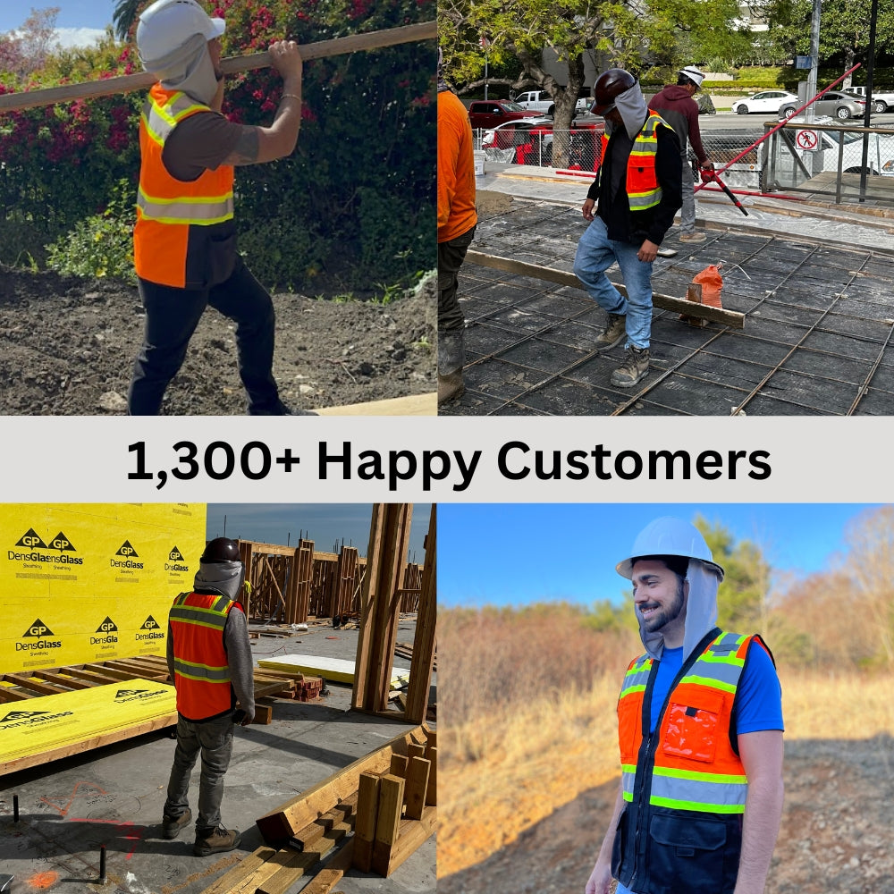 Sunshade Attached Hi-Vis Vest